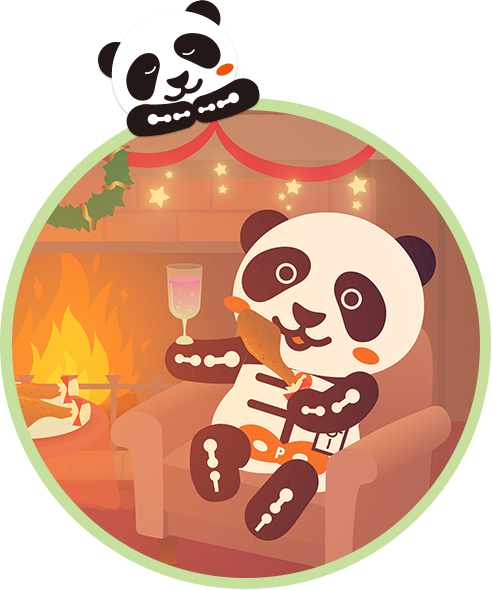 12月のほねぴースマホカレンダー